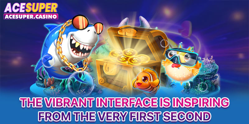 The vibrant interface is inspiring from the very first second