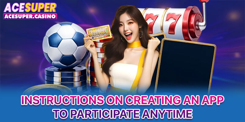 Instructions on creating an app to participate anytime